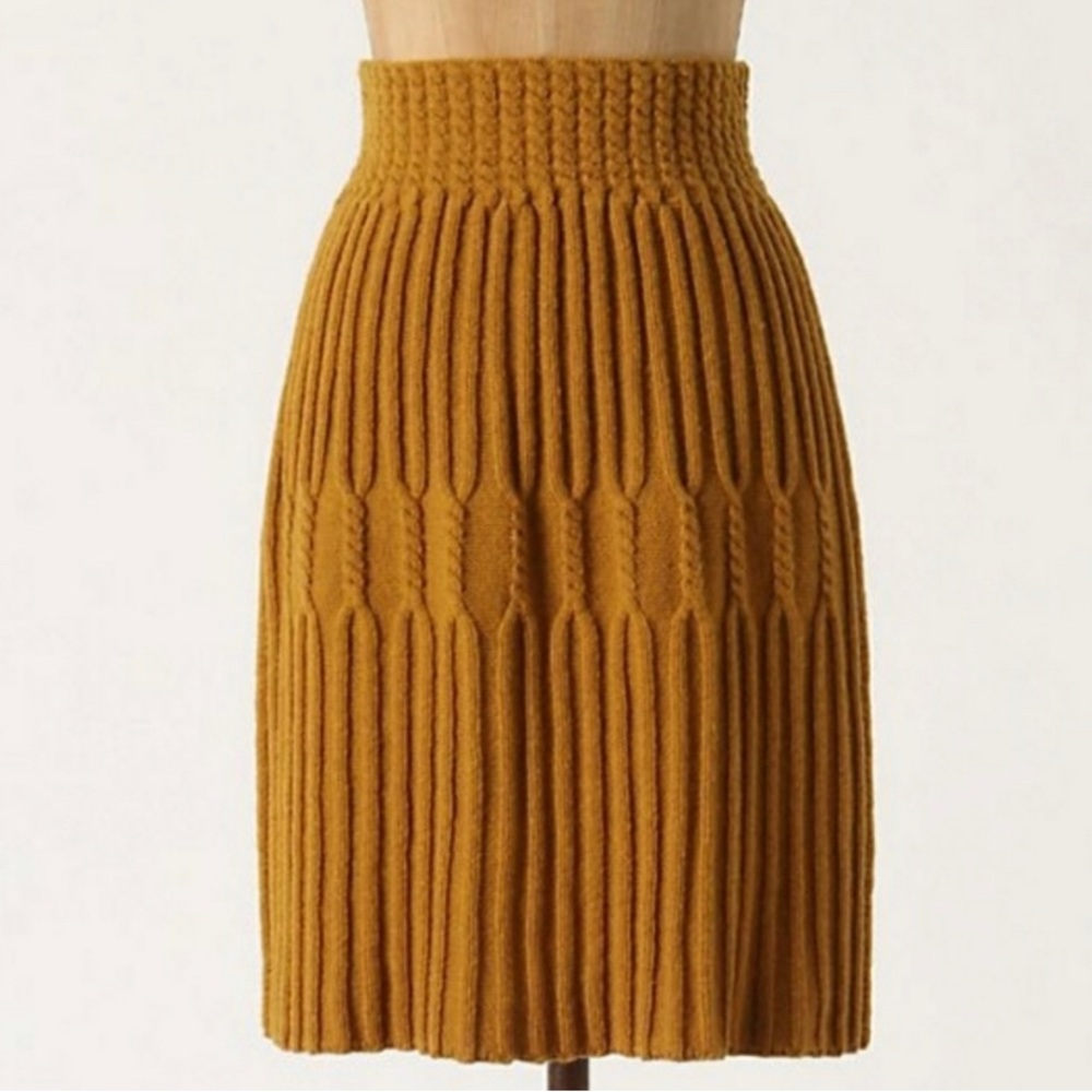 NWT Anthropologie Far Away From Close wool skirt